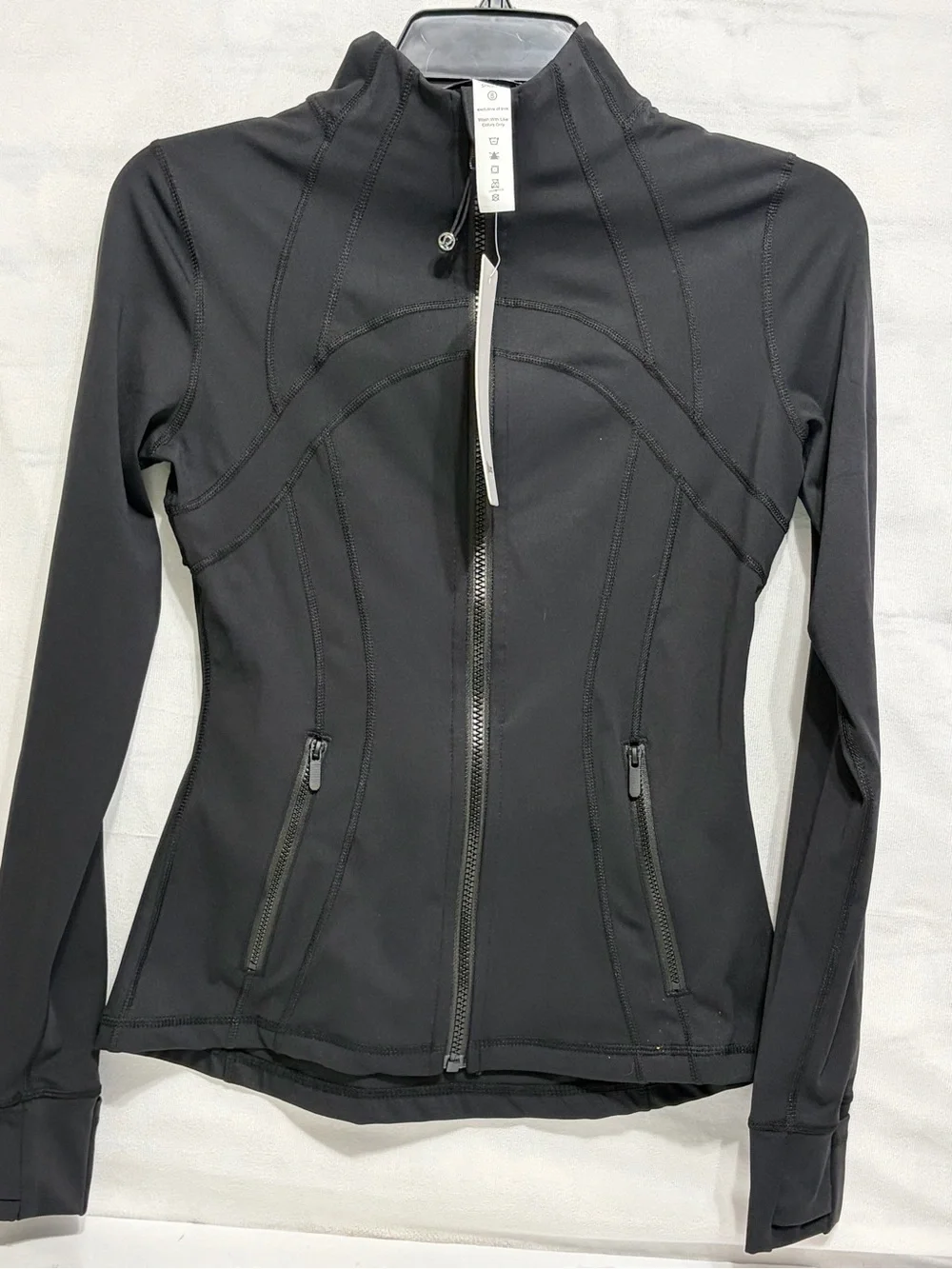 Lululemon Womens Define Jacket Nulu Rainforest Black Full Zip Lightweight 4